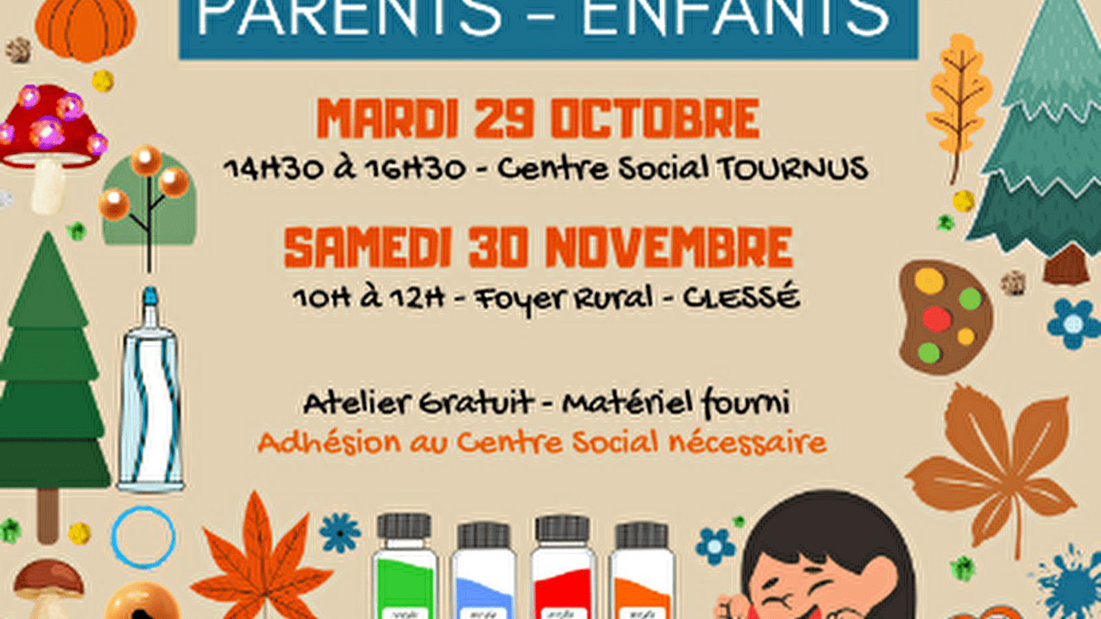 Ateliers Loisirs Créatifs - Parents/Enfants !