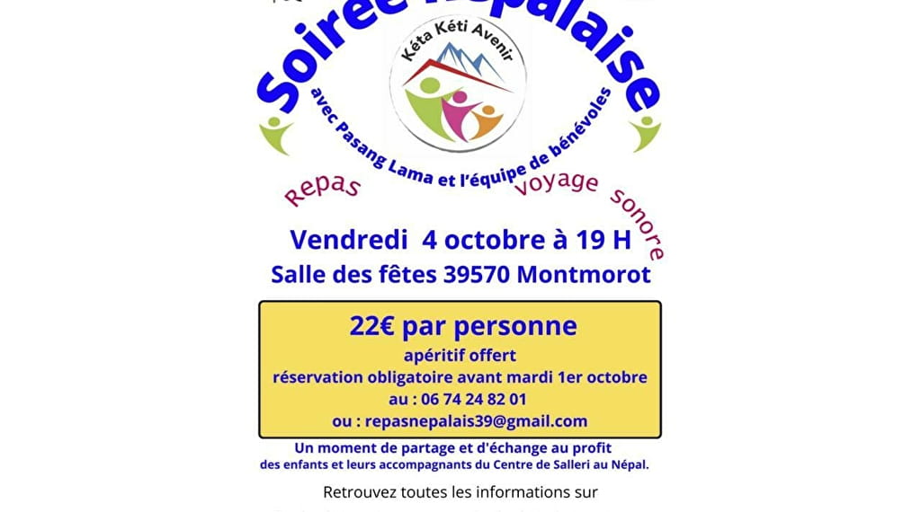 Soirée Népalaise Le 4 oct 2024