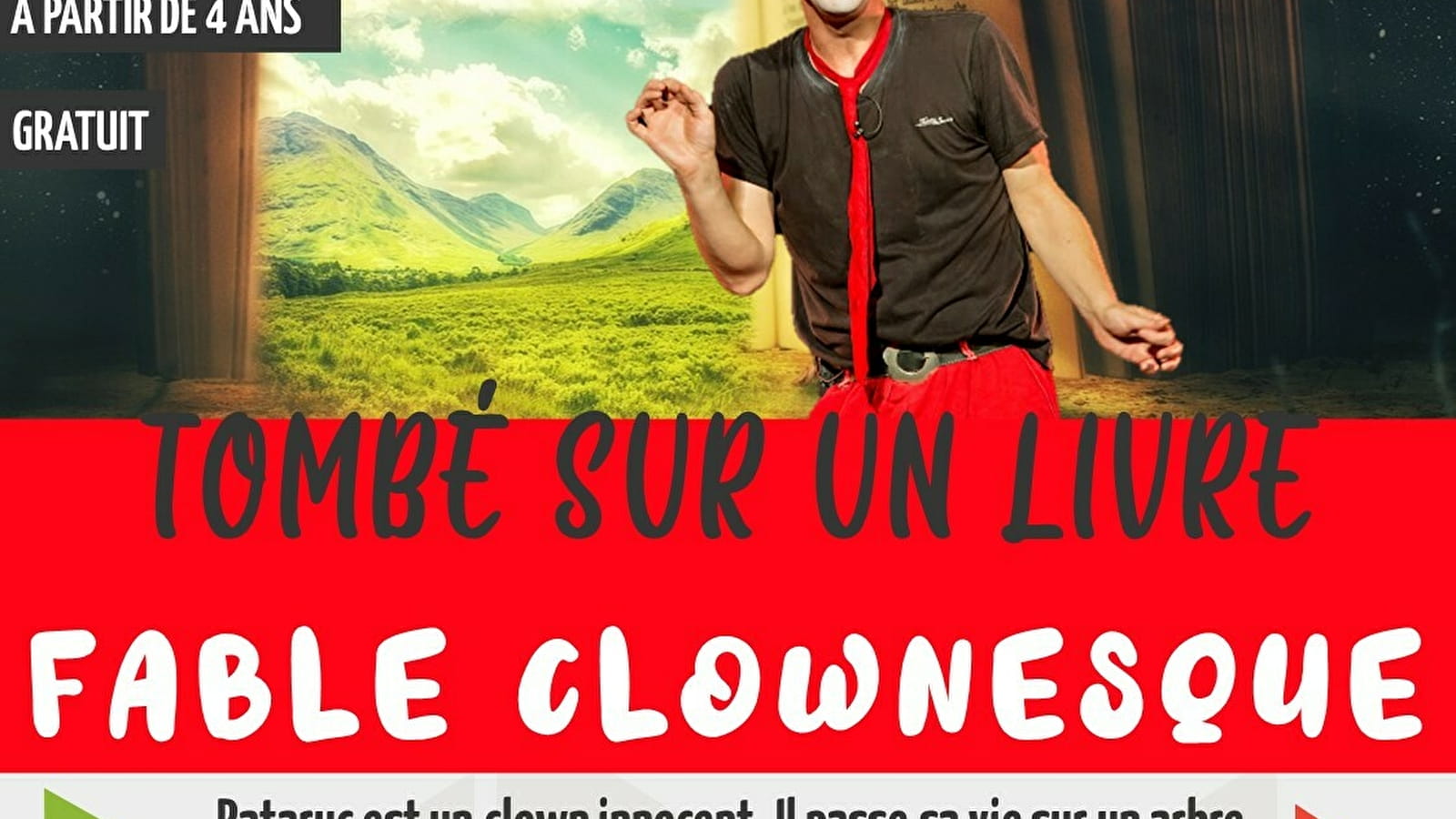 Tombé sur un livre : fable clownesque