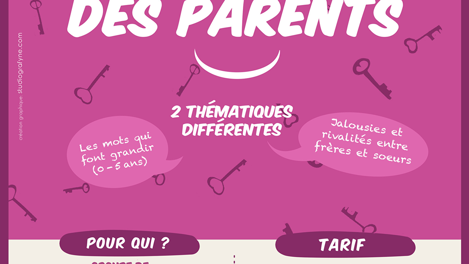 Atelier des parents 'Jalousies et rivalités entre frères et soeurs'