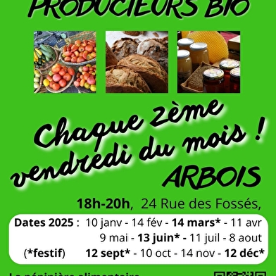 Marché bio festif