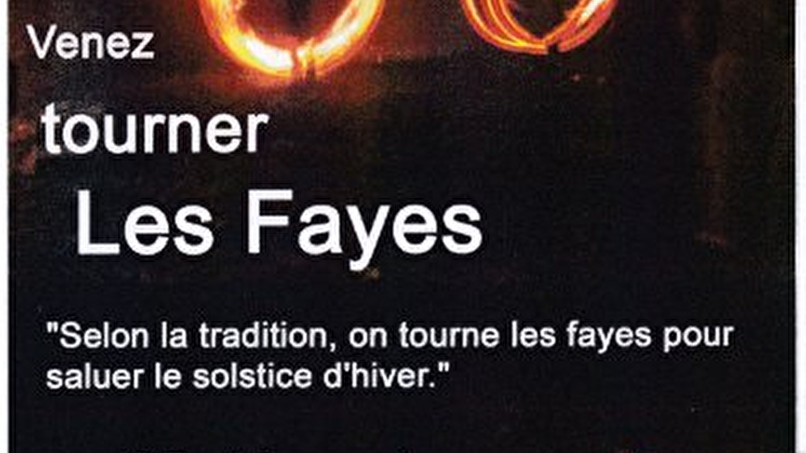 Venez tourner Les Fayes