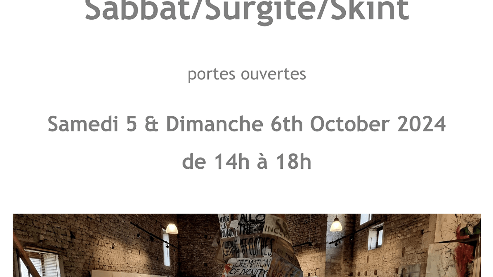 Sabbat/Surgite/Skint - Portes-ouvertes