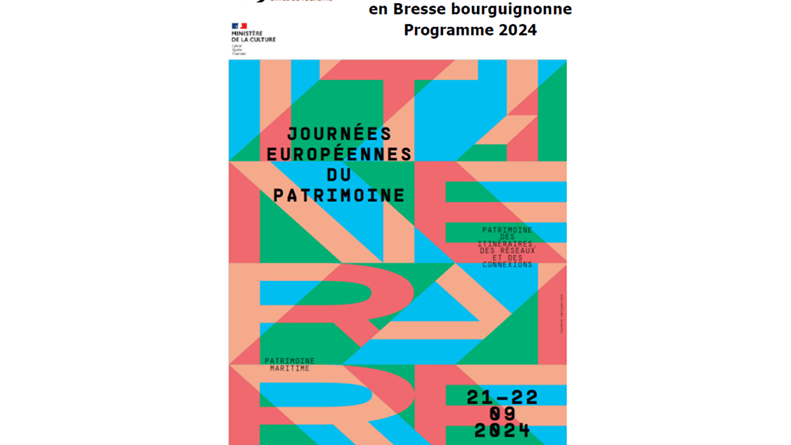 Journées du patrimoine en Bresse bourguignonne