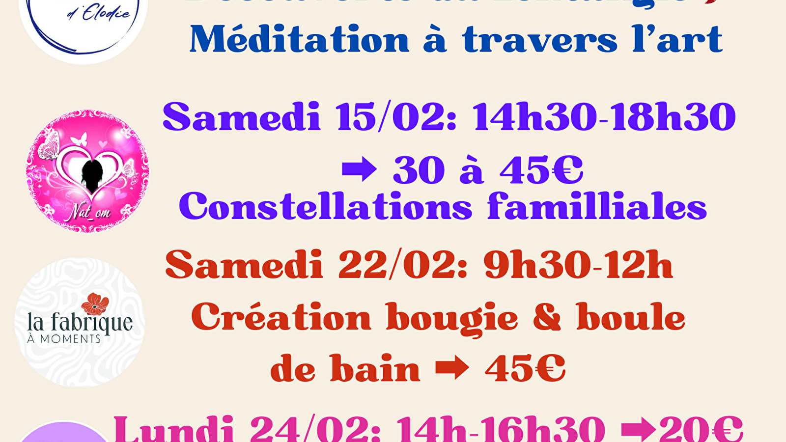 Programme Atelier Février 