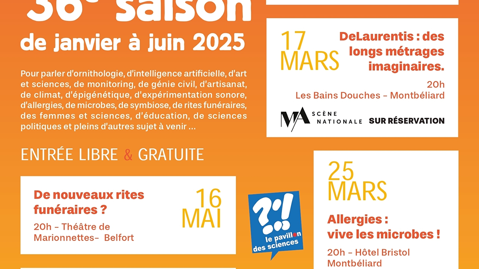 36e saison des Bars des Sciences