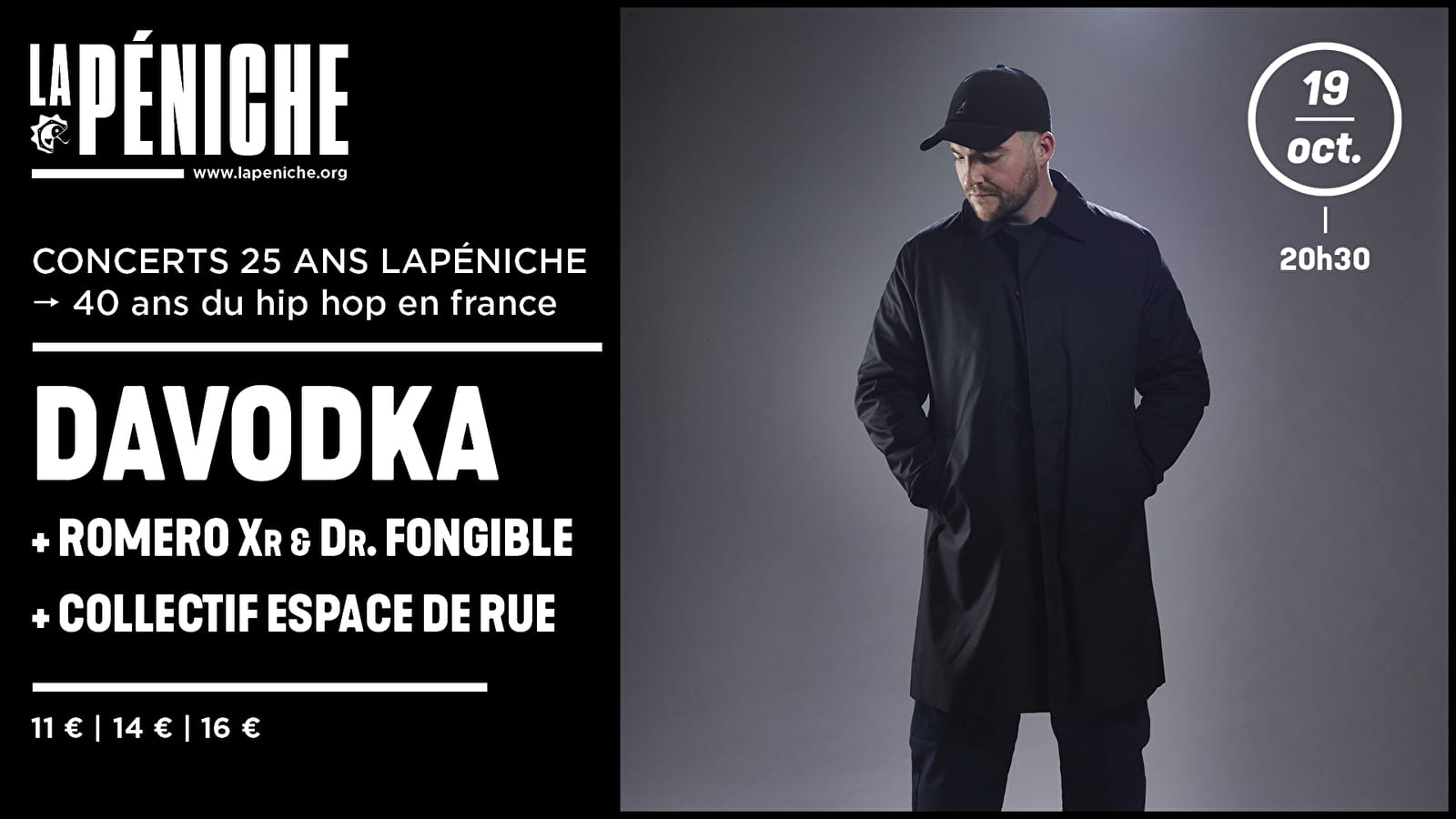 40 ans du Hip Hop en France - Davodka + Romero Xr VS Dr. Fongible + Collectif Espace de rue