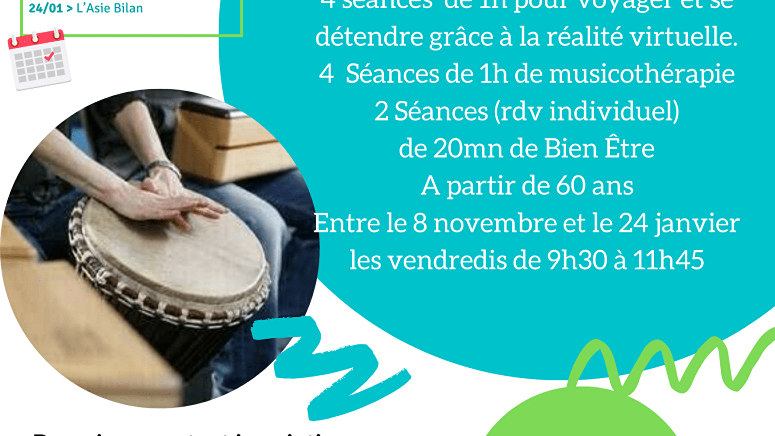 ATELIERS SENIORS : Réveil des sens