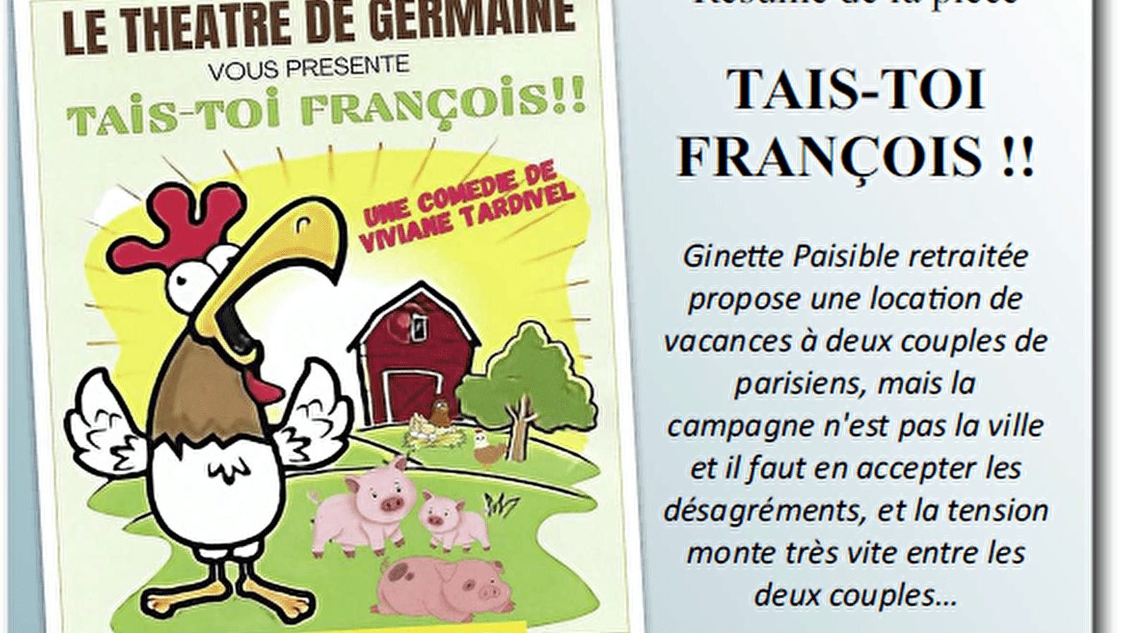 Tais-toi François !