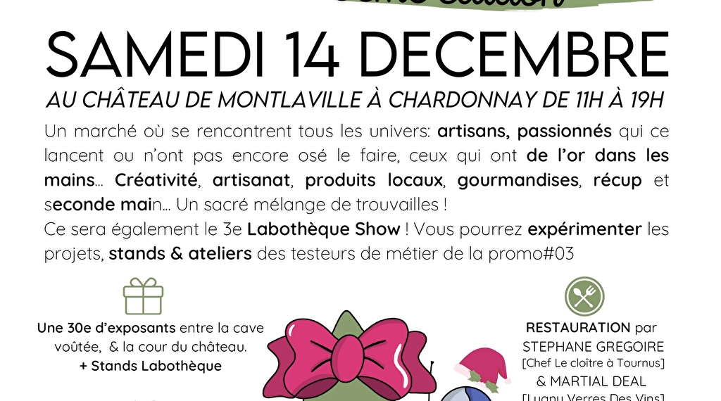 Marché de Noël à Chardonnay Le 14 déc 2024