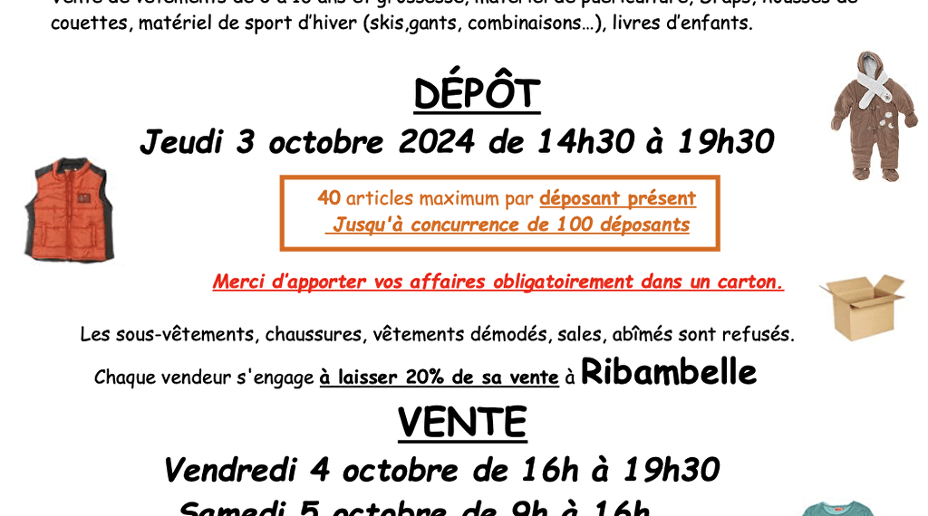 Bourse aux vêtements d