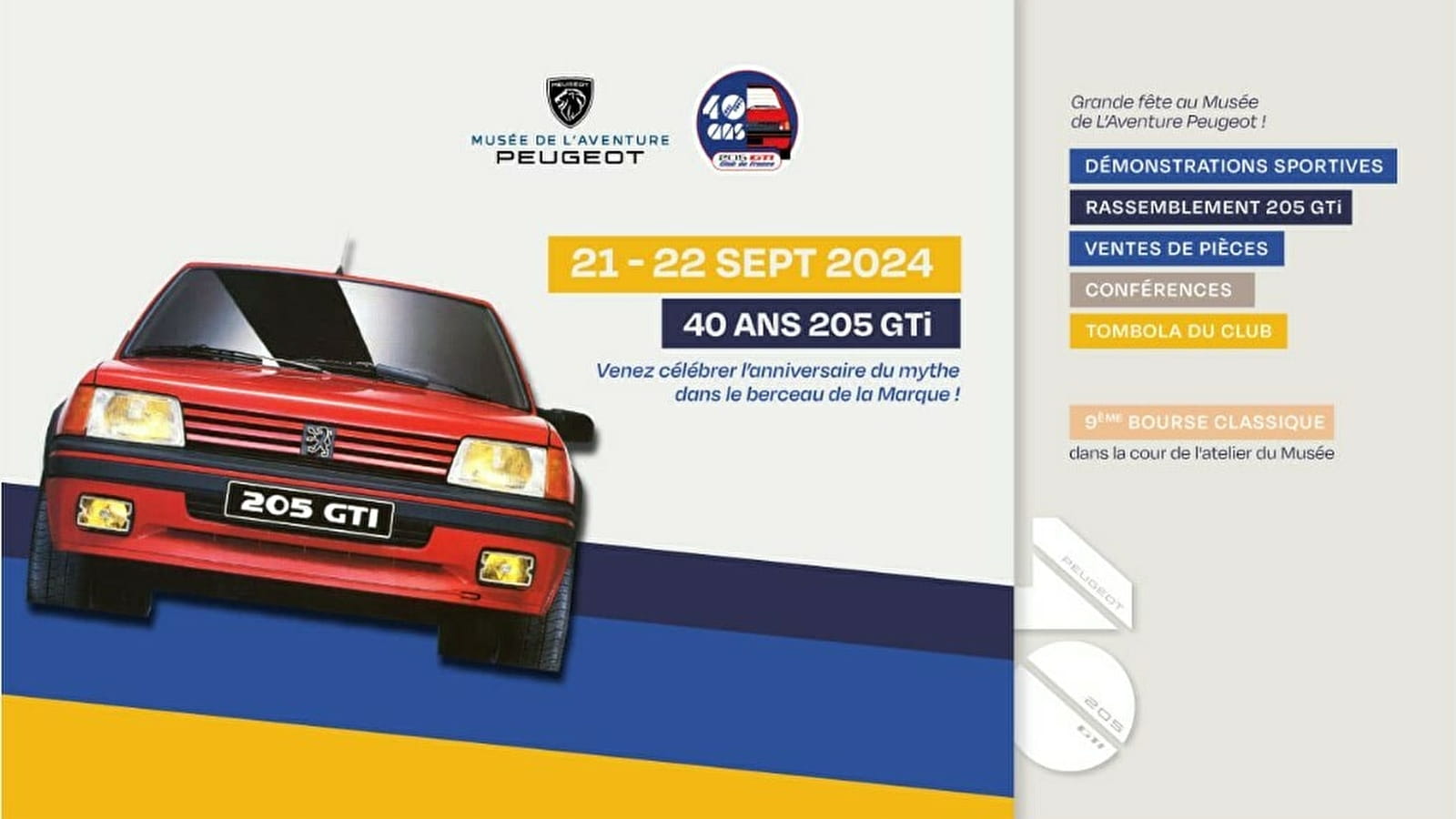 Musée de l'Aventure Peugeot : Grande Fête de la 205 GTi