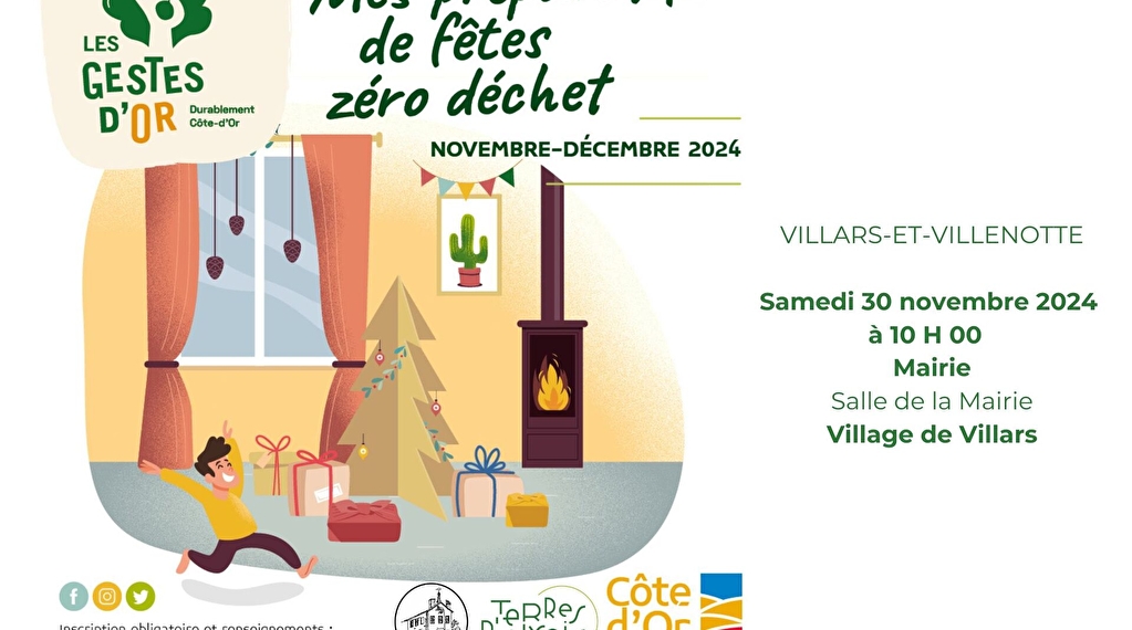 Atelier "Mes préparatifs de fêtes Zéro Déchet" Le 30 nov 2024