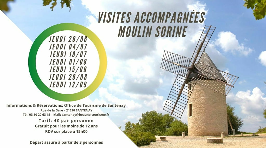 Visites accompagnées du Moulin Sorine Du 12 sept au 7 nov 2024