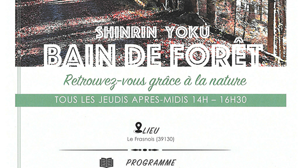 Bain de forêt (Shinrin yoku) Du 1 janv au 31 déc 2025