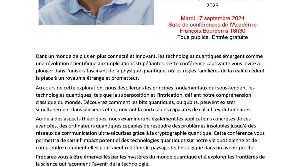 Conférence de Frédéric GRILLOT : "Voyage... Le 17 sept 2024