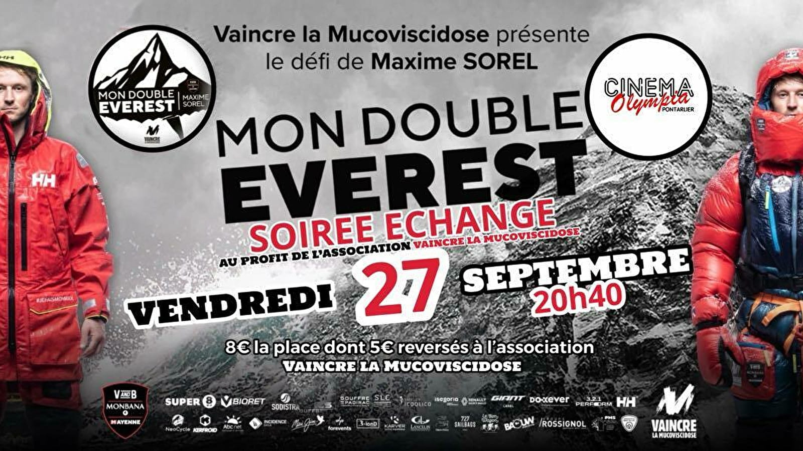 Cinéma - Mon double Everest pour vaincre la mucoviscidose