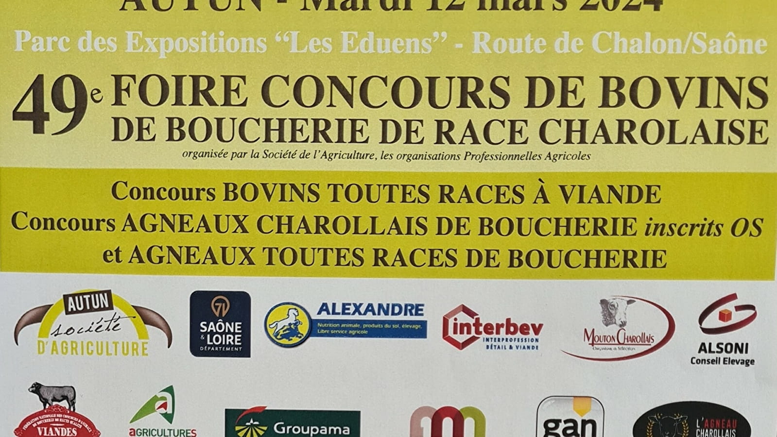 49e Foire Concours de Bovins de Boucherie