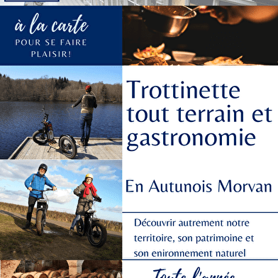 Trottinette électrique tout terrain dans le Morvan