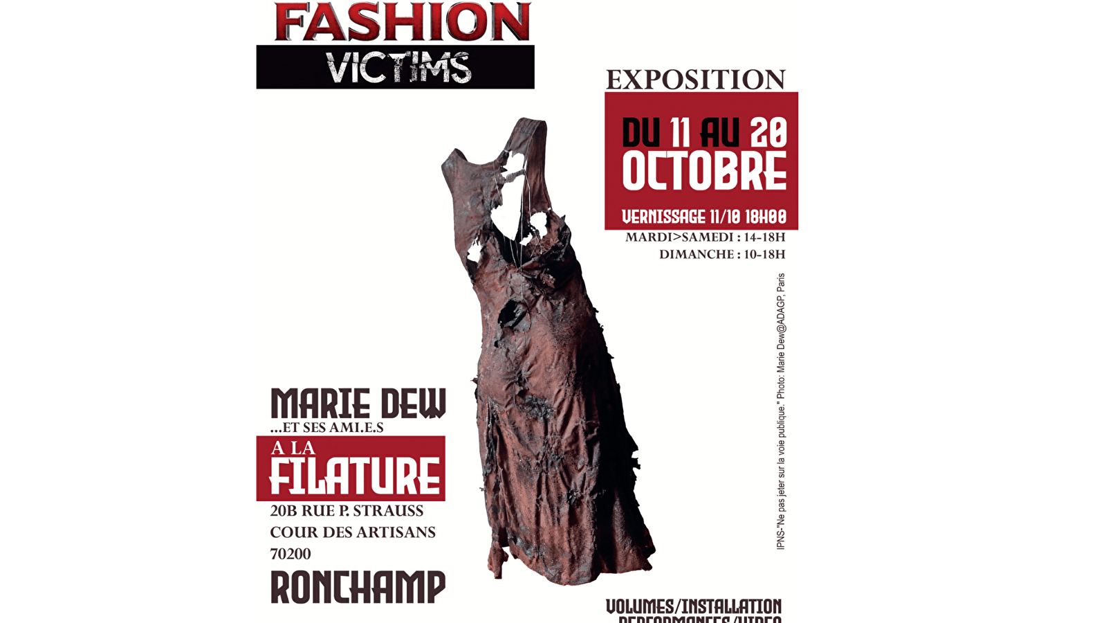 EXPOSITION  FAST FASHION VICTIMS