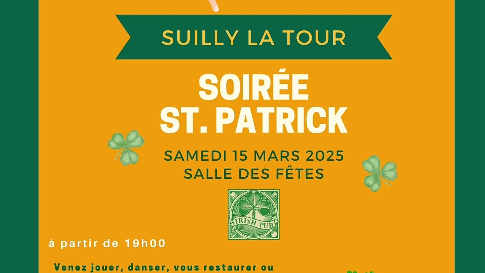 Soirée Saint Patrick