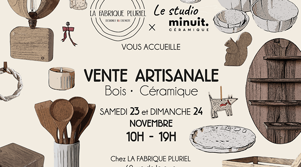 Vente Artisanale - Bois & Céramique