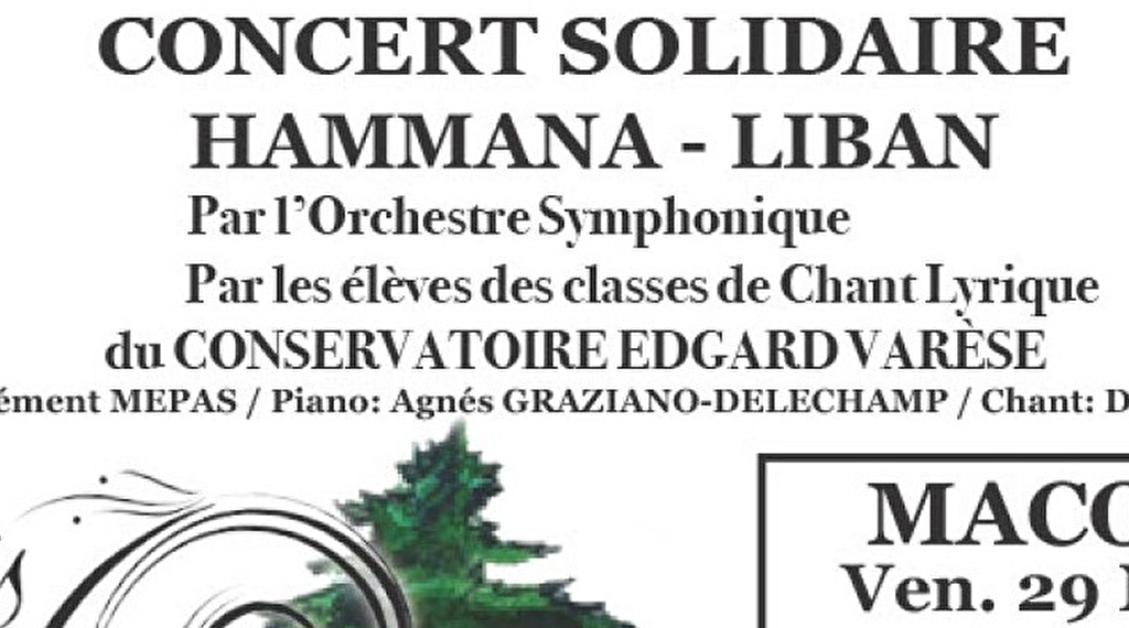 Concert solidaire - Hammana Liban Le 29 nov 2024