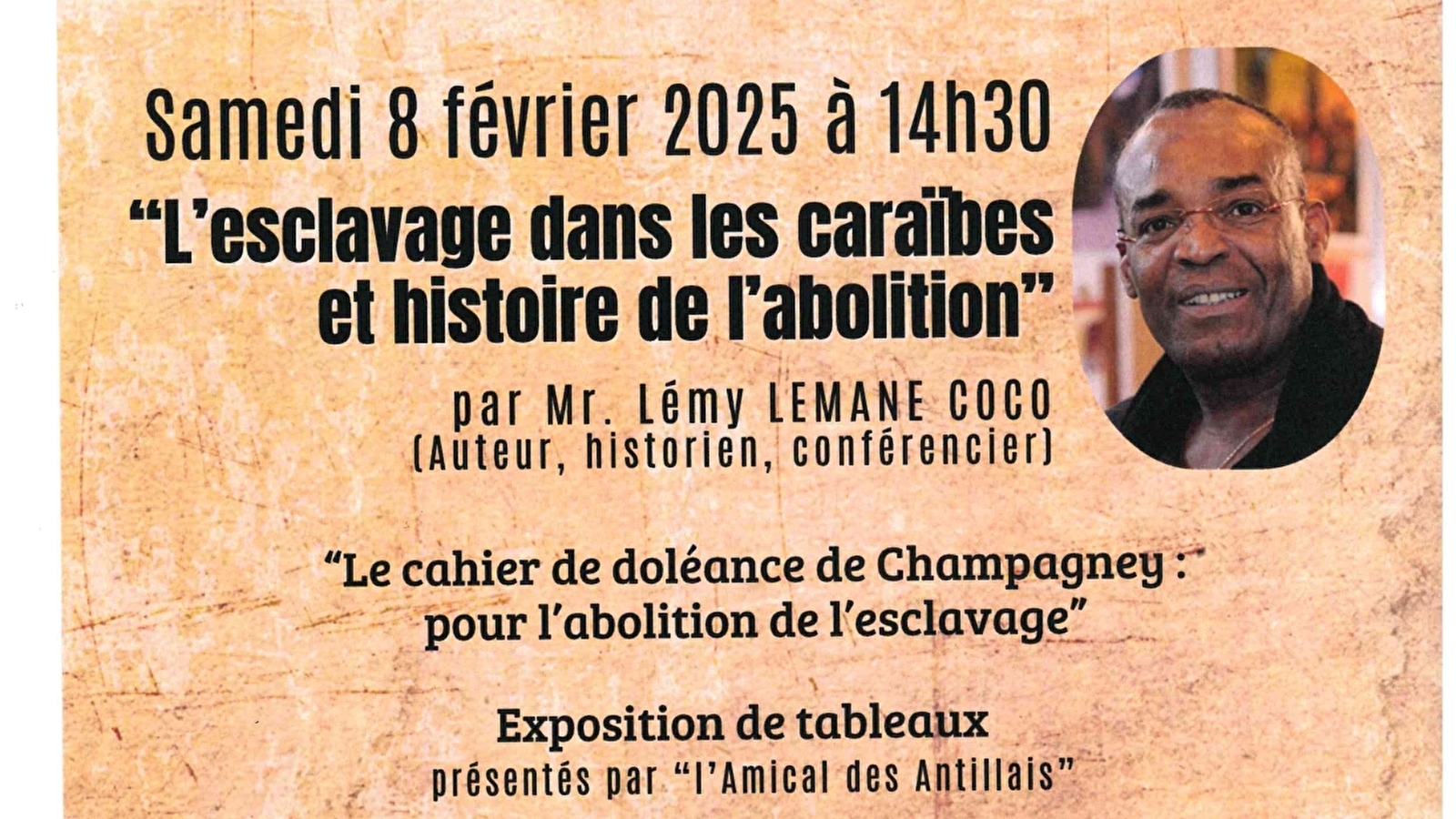 Conférence 'L'esclavage dans les caraïbes et histoire de l'abolition'