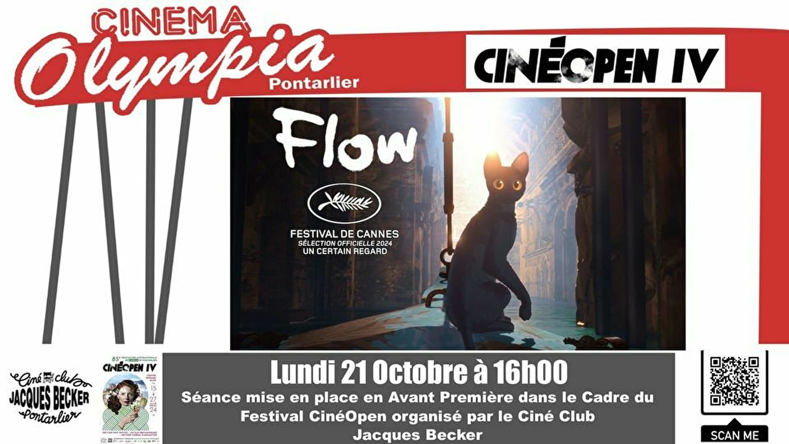 Festival Cinéopen III - Projection en Avant-Première'Flow'.