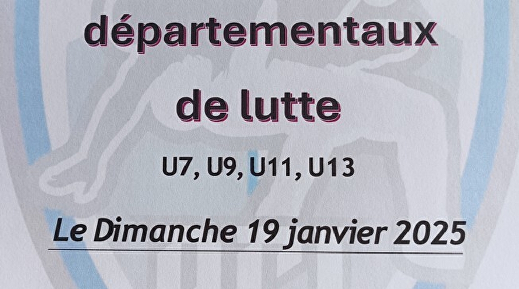 Championnat départemental de lutte jeunes