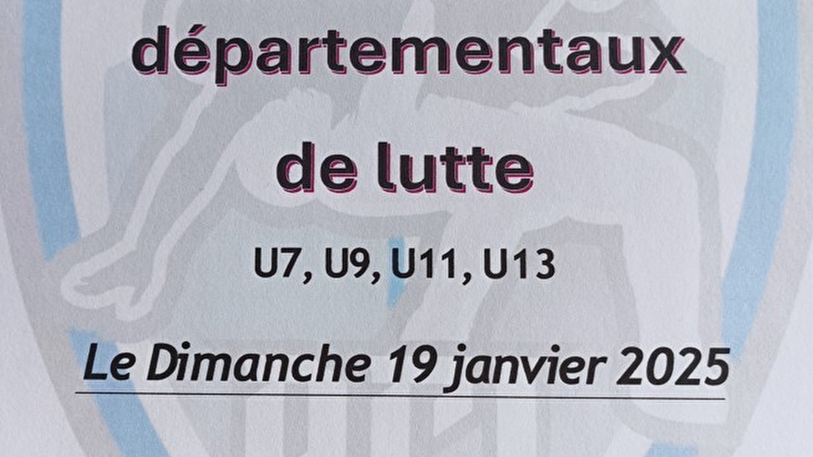 Championnat départemental de lutte jeunes