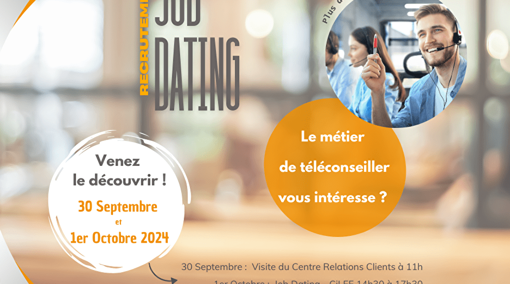 Job dating CRC - Recrutement Du 30 sept au 1 oct 2024