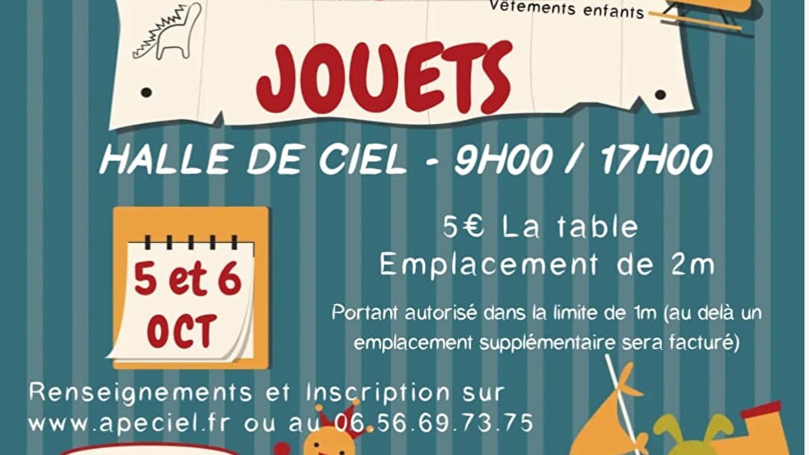 Bourse aux jouets, vêtements enfants, matériel de puériculture