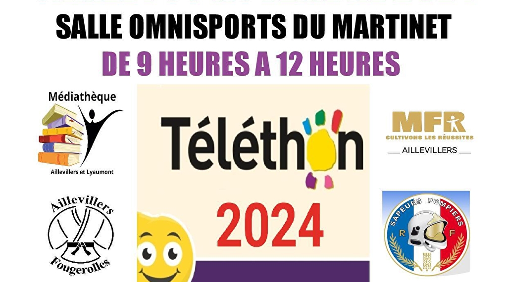 Téléthon 2024 à Aillevillers Le 30 nov 2024