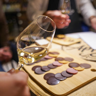 ChocolAtelier : Dégustation à l'aveugle accord Vin & Chocolat