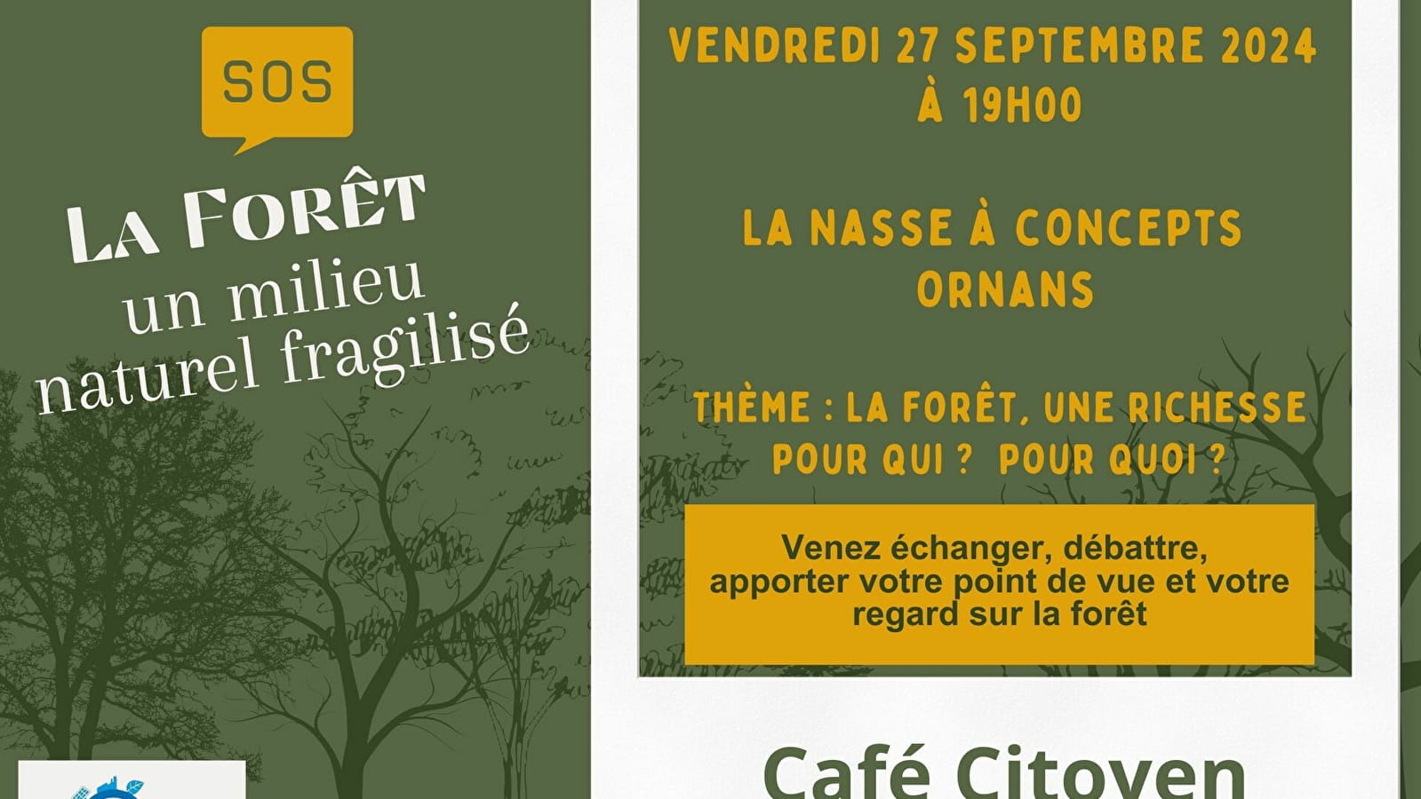 Café-citoyen 'La forêt, une richesse pour qui ? Pour quoi ?'