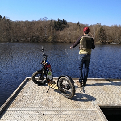 Trottinette électrique tout terrain dans le Morvan