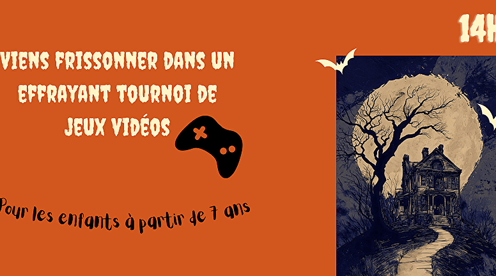 Tournoi de jeux vidéos Du 14 au 31 oct 2024