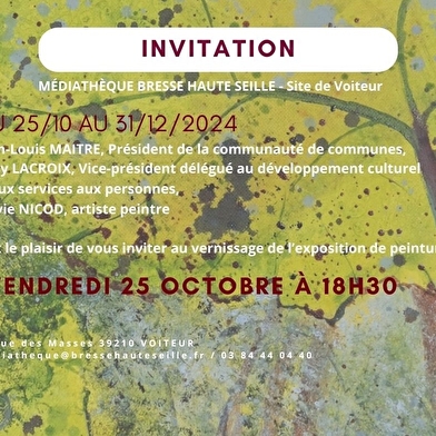 Exposition de peinture de Sylvie Nicod et vernissage