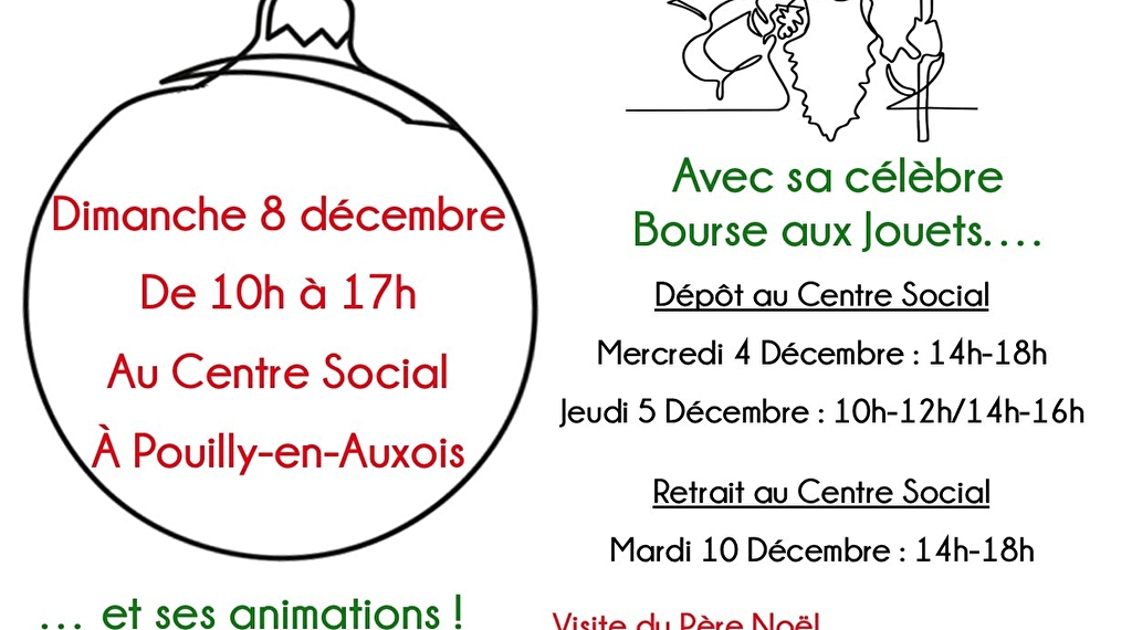 Marché de Noël et Bourse aux jouets Pouilly-en-Auxois Le 8 déc 2024