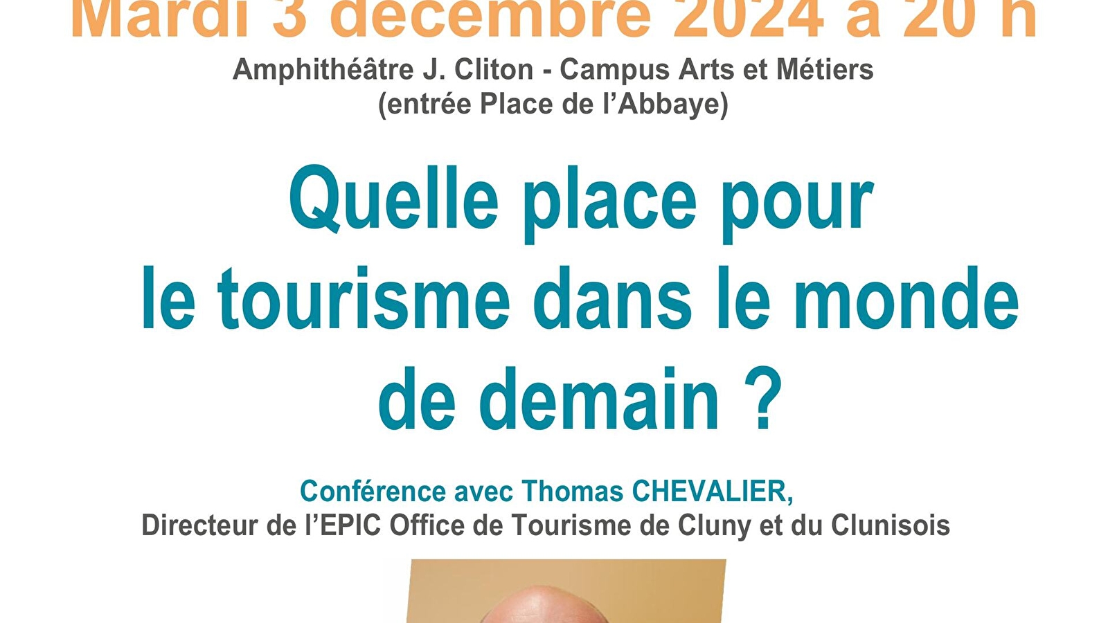 Conférence 'Quelle place pour le tourisme dans le monde de demain ?'