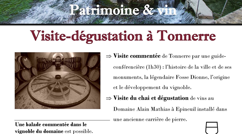 Visite et dégustation Du 1 janv au 31 déc 2024