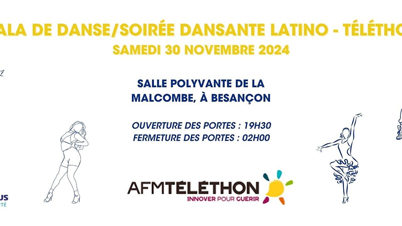 Gala de danse et Soirée Dansante Latino - Téléthon... Du 30 nov au 1 déc 2024