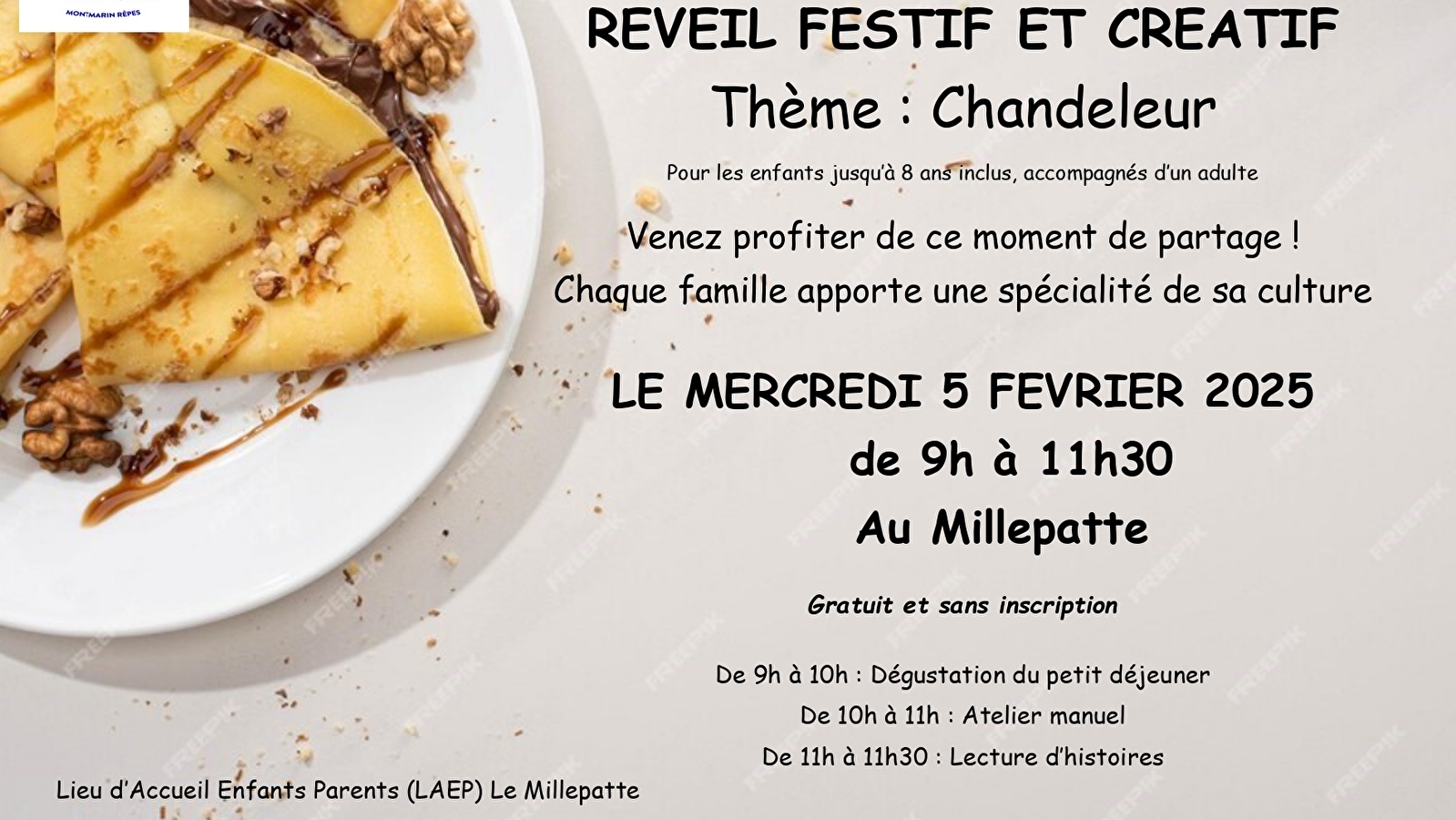 Atelier : Chandeleur au Millepatte