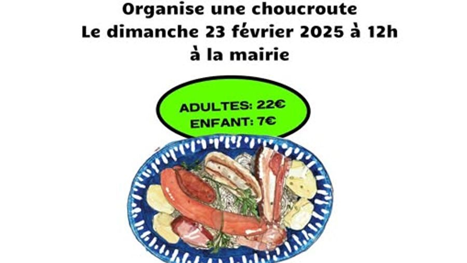 Repas choucroute-Eguilly