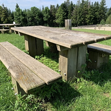 Aire de pique-nique du chalet du téléski à Cormaranche-en-Bugey