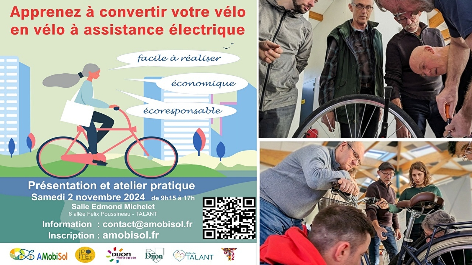 Atelier “Apprendre à convertir un vélo en vélo électrique”