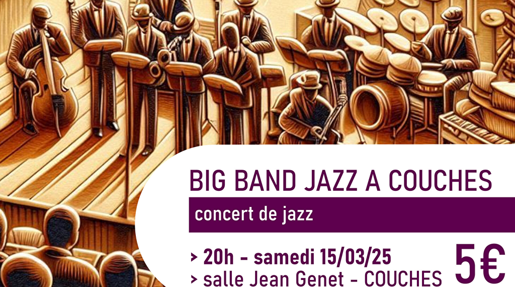 Big band jazz à couches Le 15 mars 2025