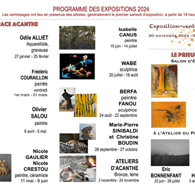 Expositions ventes Artisanat d'Art