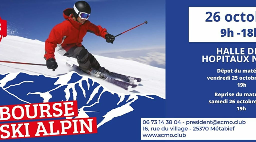 Bourse aux skis alpins Du 5/10/2024 au 28/6/2025